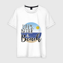 Мужская футболка Пляжная жизнь