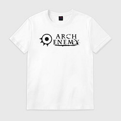 Футболка хлопковая мужская Arch Enemy metal, цвет: белый