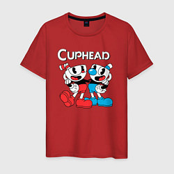 Мужская футболка Cuphead Чашечки