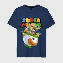 Мужская футболка Компашка персонажей Super Mario