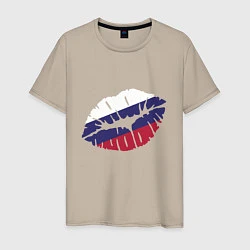 Мужская футболка Russian Kiss