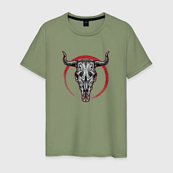 Мужская футболка Череп буйвола