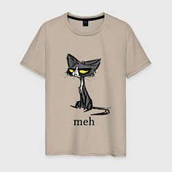 Мужская футболка Cat meh