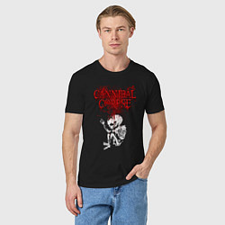 Футболка хлопковая мужская Cannibal Corpse skeleton, цвет: черный — фото 2