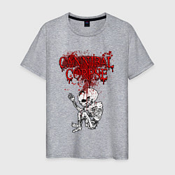 Мужская футболка Cannibal Corpse skeleton