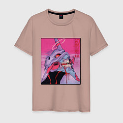 Мужская футболка Ева 02 Neon Evangelion