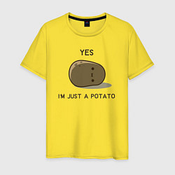 Мужская футболка Yes, im just a potato