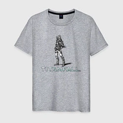 Мужская футболка TITANFALL PENCIL ART титанфолл