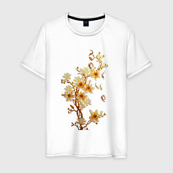 Мужская футболка Цветущая ветка Весна