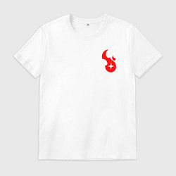 Футболка хлопковая мужская Dead cells roguelike, цвет: белый