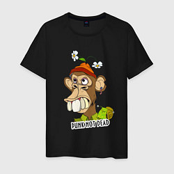 Мужская футболка Punk not dead - monkey