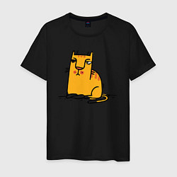 Мужская футболка Желтый котик