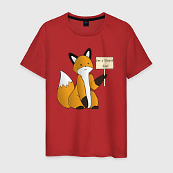 Мужская футболка I am a stupid fox