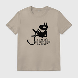 Футболка хлопковая мужская Disenchantment matt groening, цвет: миндальный