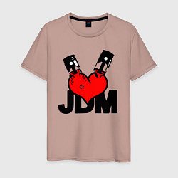 Мужская футболка JDM Heart Piston Japan