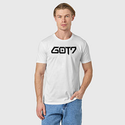 Футболка хлопковая мужская Got7 bambam, цвет: белый — фото 2