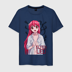 Мужская футболка Elfen lied Lucy