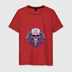 Мужская футболка Roses Skull