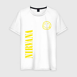 Мужская футболка Nirvana нирвана смайл