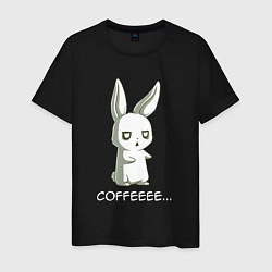 Мужская футболка Заяц хочет кофе