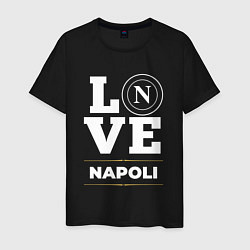 Футболка хлопковая мужская Napoli Love Classic, цвет: черный