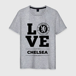 Футболка хлопковая мужская Chelsea Love Классика, цвет: меланж