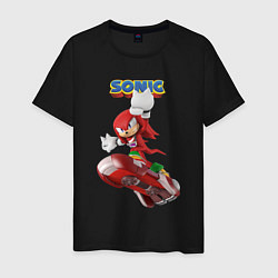 Мужская футболка Knuckles Echidna Sonic Video game Ехидна Наклз Вид