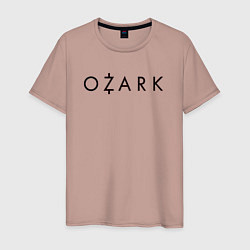 Мужская футболка Ozark black logo