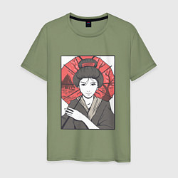 Мужская футболка Японская Гейша Japanese Geisha