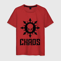 Мужская футболка Эмблема Хаоса с черепом