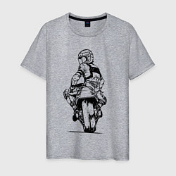 Мужская футболка Крутой мотоциклист