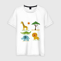 Мужская футболка АФРИКАНСКИЕ ЖИВОТНЫЕ AFRICAN ANIMALS