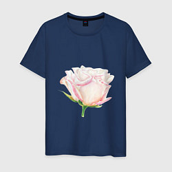 Мужская футболка Акварельная роза