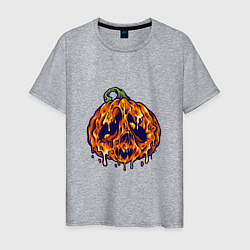 Мужская футболка Хэллоуин - Тыква