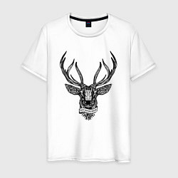 Мужская футболка Олень в стиле Мандала Mandala Deer