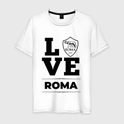 Футболка хлопковая мужская Roma Love Классика, цвет: белый