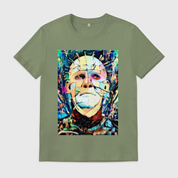 Футболка хлопковая мужская Pinhead Hellrazer, цвет: авокадо