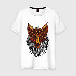 Мужская футболка Лиса в стиле Мандала Mandala Fox