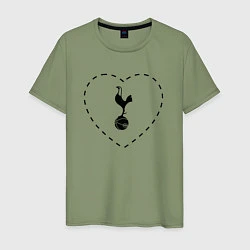 Мужская футболка Лого Tottenham в сердечке
