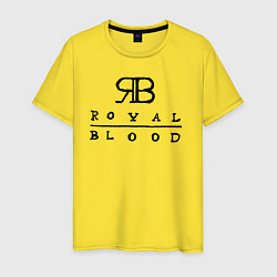 Футболка хлопковая мужская RB Royal Blood, цвет: желтый