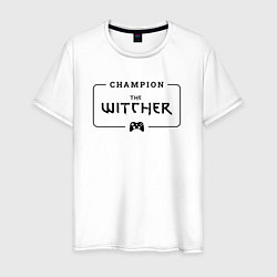 Мужская футболка The Witcher Gaming Champion: рамка с лого и джойст