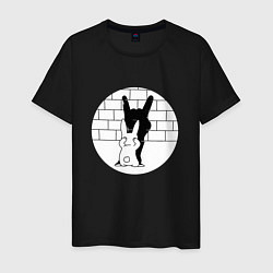 Мужская футболка Зайчик и его Тень Rabbit Shadow