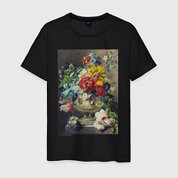 Мужская футболка Bouquet of Flowers in a Vase Букет цветов