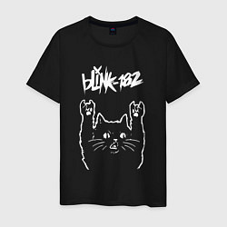 Мужская футболка Blink 182 Рок кот