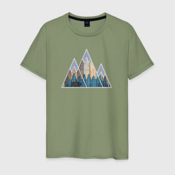 Мужская футболка Деревянные горы