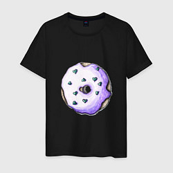 Мужская футболка Сиреневый пончик
