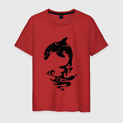 Мужская футболка Чёрный Дельфин