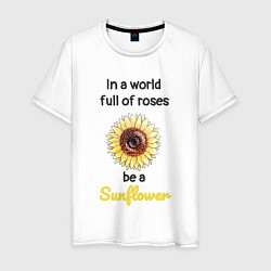 Мужская футболка Be a Sunflower