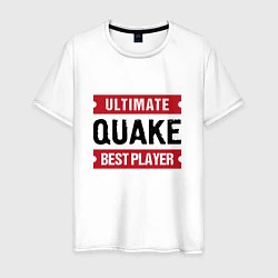 Мужская футболка Quake: таблички Ultimate и Best Player