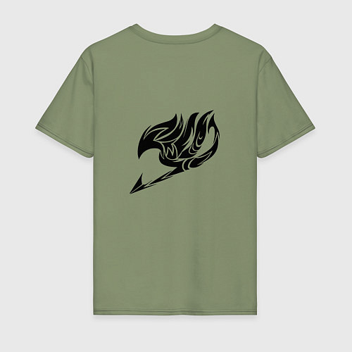 Мужская футболка FAIRY TAIL LOGO EMBLEM спина / Авокадо – фото 2